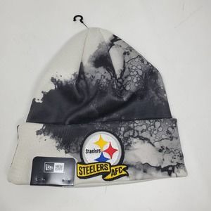 NEW New Era 2022 Sideline Ink Dye Cuffed Knit Hat - Pittsburgh Steelers